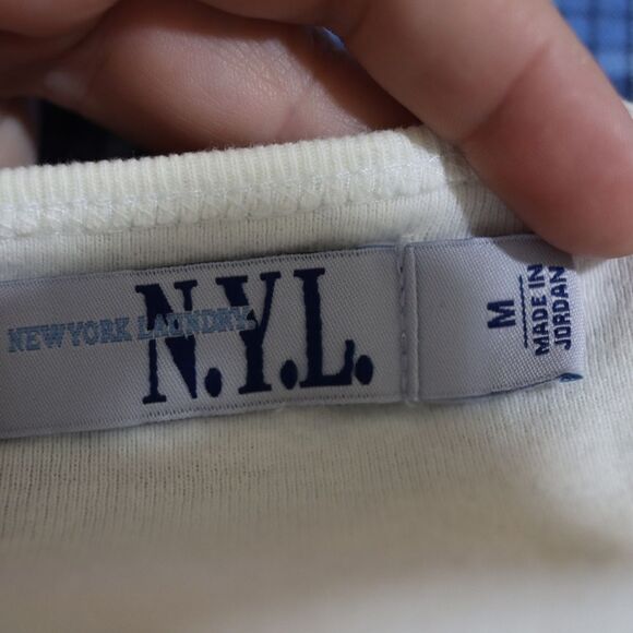 NYL Vintage Y2K Baby T-Shirt Medium 100% Cotton Retro Graphic Tee - Picture 9 of 10